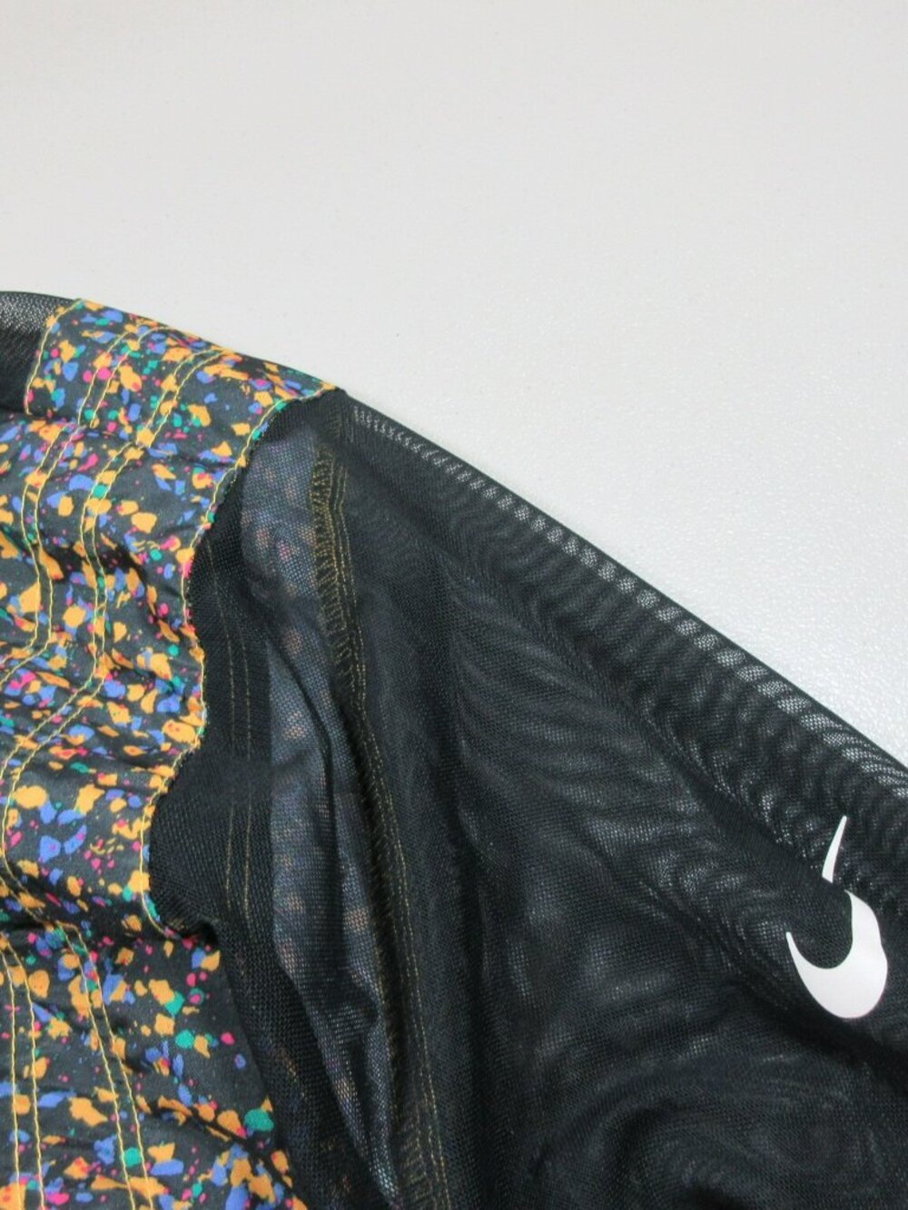 Nike womens black Icon Clash sheer sleeve packable running jacket 3X - Picture 4 of 10